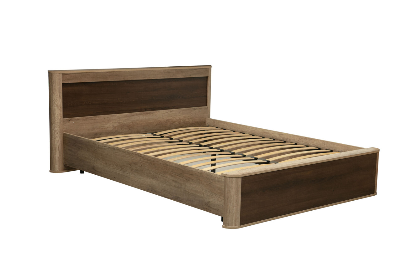 Кровать 34.25-02 Фантазия 160х200 с ортопед. осн. (дуб каньон/дуб кальяри)