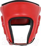 Боксерский шлем RuscoSport С усилением (L, красный), фото 4