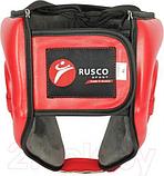 Боксерский шлем RuscoSport С усилением (L, красный), фото 6