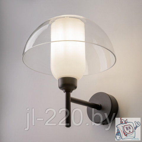 Светильник настенный (бра) Maytoni Modern Memory MOD177WL-01B, IP20, черный, прозрачный