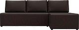 Диван угловой Лига Диванов Поло правый (экокожа коричневый), фото 3