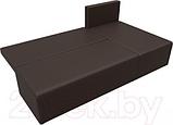 Диван угловой Лига Диванов Поло правый (экокожа коричневый), фото 8