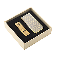 USB зажигалка Mige в подарочной упаковке узор