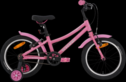 Детский велосипед STARK Foxy Girl 16 2025 (розовый/серебристый, разобранный, в коробке)