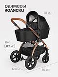 Детская универсальная коляска Tomix Walker Lux 3 в 1 / BD101TRIPLLUX (Black/Rose Gold), фото 7