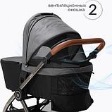 Детская универсальная коляска Tomix Walker Lux 2 в 1 / BD101BLUX (Grey/Dark Grey), фото 7