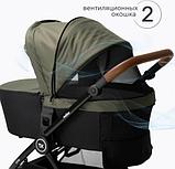 Детская универсальная коляска Tomix Walker Lux 2 в 1 / BD101BLUX (Green/Shinny Black), фото 7