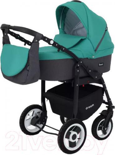 Детская универсальная коляска Rant Dream 2 в 1 (08, серый/темно-зеленый)