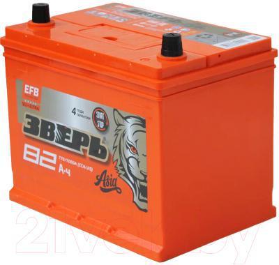 Автомобильный аккумулятор Зверь EFB Азия 6СТ-82 Евро / ZVEFBА 82-3-R (82 А/ч)