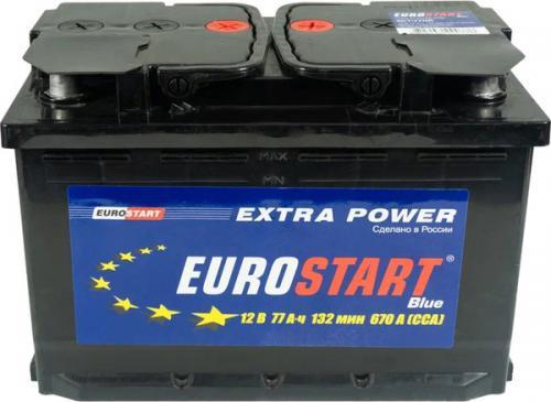 Автомобильный аккумулятор Eurostart Blue 6CT-77 (77 А/ч)