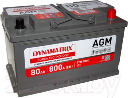 Автомобильный аккумулятор Dynamatrix AGM ETN 0 R+ DEK800 (80 А/ч)