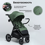 Детская прогулочная коляска Bubago Model Bass / BG 130-2 (зеленый), фото 7