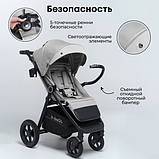 Детская прогулочная коляска Bubago Model Bass / BG 130-1 (светло-серый), фото 7