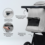 Детская прогулочная коляска Bubago Model Bass / BG 130-1 (светло-серый), фото 8