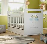 Детская кроватка VDK Nino маятник-ящик (белый), фото 2