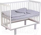 Детская кроватка Polini Kids Simple 340 с маятником / 0003147-04 (белый), фото 2