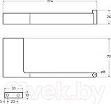 Держатель для туалетной бумаги Cezares SLIDER-PH1-NOP (черный матовый), фото 2