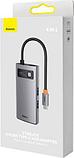 USB-хаб Baseus Metal Gleam 4в1 / WKWG070113 (серый), фото 6