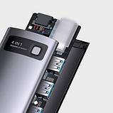 USB-хаб Baseus Metal Gleam 4в1 / WKWG070113 (серый), фото 9