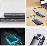 USB-хаб Baseus Metal Gleam 4в1 / WKWG070113 (серый), фото 10