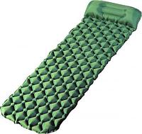 Надувной матрас Classmark 190х60х5-10см (зеленый)