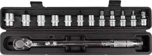 Гаечный ключ BERGER Динанометр. щелчкового типа 1/2" 28-210Нм с головками / BG2370 (13 предметов)