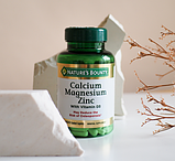 Витаминно-минеральный комплекс Nature's Bounty Кальций-магний-цинк (100 таблеток), фото 2