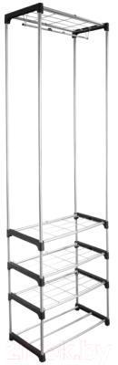 Вешалка для одежды Sheffilton SHT-WR12 (черный/хром)