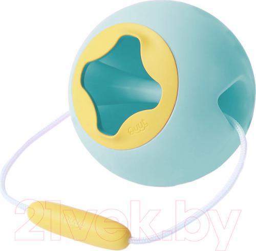 Ведерко для игры в песочнице Quut Mini Ballo / 172383 (синий/желтый)