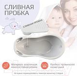 Ванночка детская Kidwick Шатл / KW220406 (с термометром, серый/темно-серый), фото 2