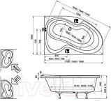 Ванна акриловая Ravak Rosa II 160x105 L (CM21000000), фото 2