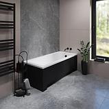 Ванна акриловая Lauter Estelle 150х70 / 21206050 (с ножками, лицевым черным и торцевым экраном), фото 2