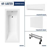 Ванна акриловая Lauter Estelle 150х70 / 21206050 (с ножками, лицевым и торцевым экраном), фото 3