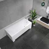 Ванна акриловая Lauter Estelle 150 / 21206050 (с ножками, черным подголовником), фото 10