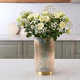 Ваза Mandarin Decor Лира GL50113-25gold (карамель), фото 5