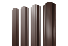 Штакетник Прямоугольный фигурный матовый односторонний 118 мм.