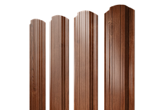 Штакетник Прямоугольный фигурный под дерево двухсторонний 118 мм.