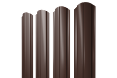 Штакетник Полукруглый Slim матовый односторонний 100 мм.