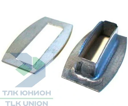 Люверс оцинкованный прямоугольный 27х8 мм, Bozamet 05.27 (1000 ед.), фото 2