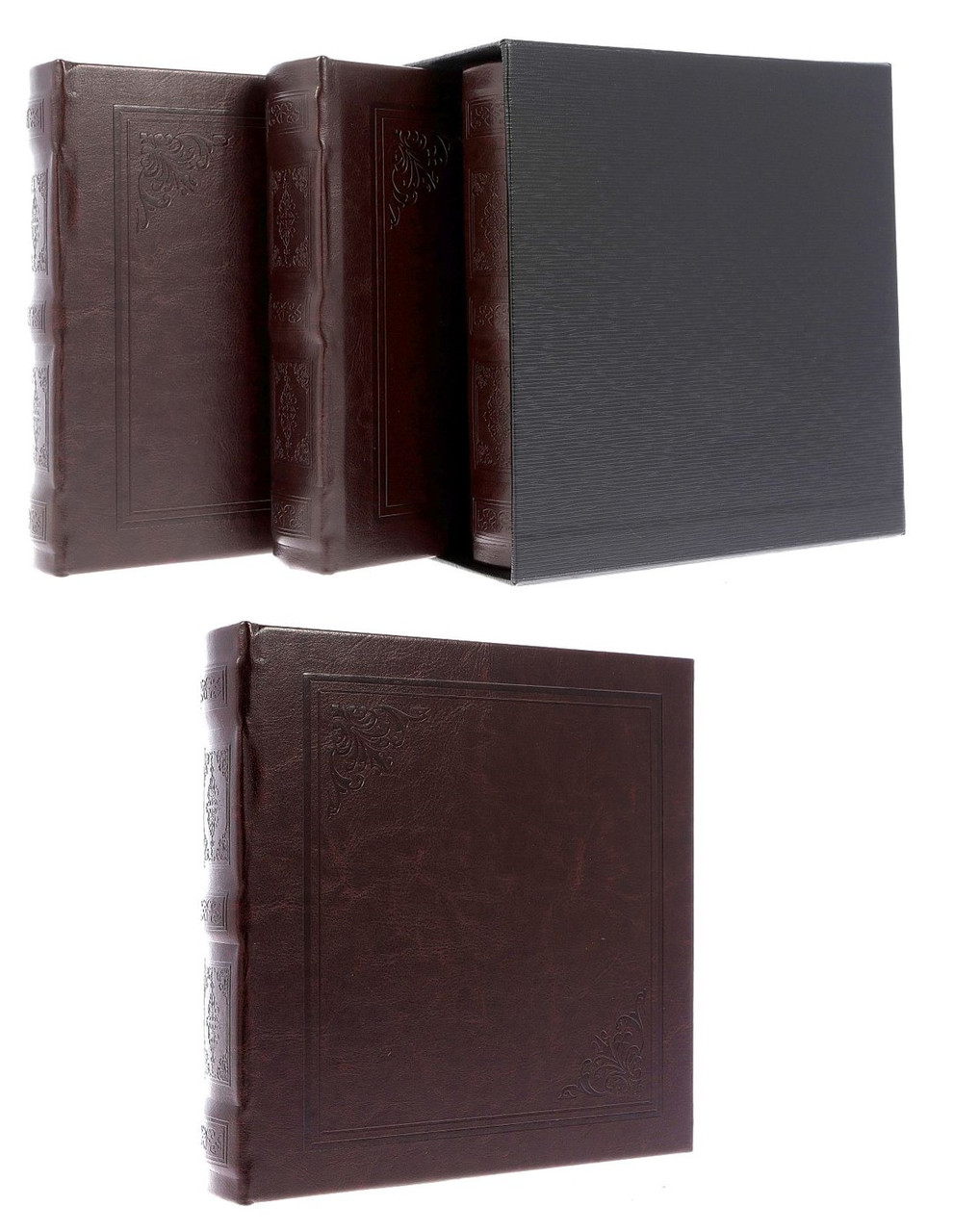 ПОДАРОЧНЫЙ НАБОР ИЗ ТРЕХ АЛЬБОМОВ GEDEON (ТЕМНО-КОРИЧНЕВЫЙ)