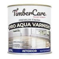 Профессиональный износостойкий лак на водной основе TIMBERCARE® PRO AQUA VARNISH, Прозрачный матовый 0.75l