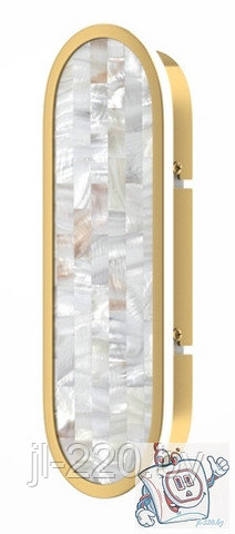 Светильник настенный (бра) Maytoni Modern Perlamour MOD429WL-L15BSK, IP20, латунь, белый