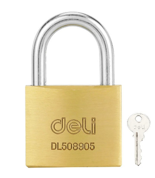 Замок навесной Deli YS EDL508905, 3 ключа, автомат. Цена указана без учета НДС 20%