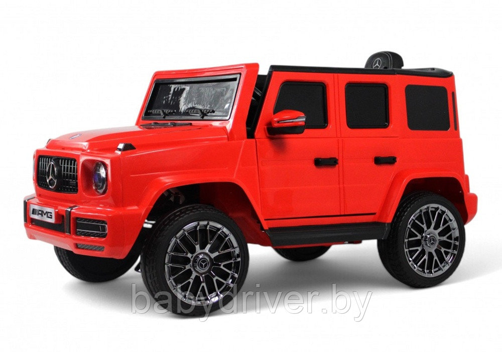 Детский электромобиль RiverToys Mercedes-AMG G63 4WD G333GG (красный) Полноприводный
