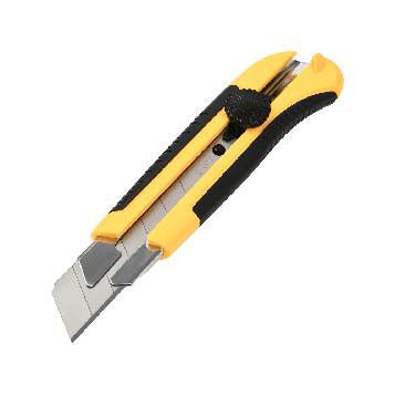 Нож строительный "Deli" 25 мм, желтый. Цена указана без учета НДС 20%