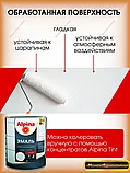 Эмаль универсальная алкидная Альпина 2,5 л (белая глянцевая), фото 4