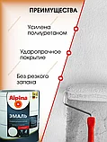 Эмаль универсальная алкидная Альпина 2,5 л (белая глянцевая), фото 2
