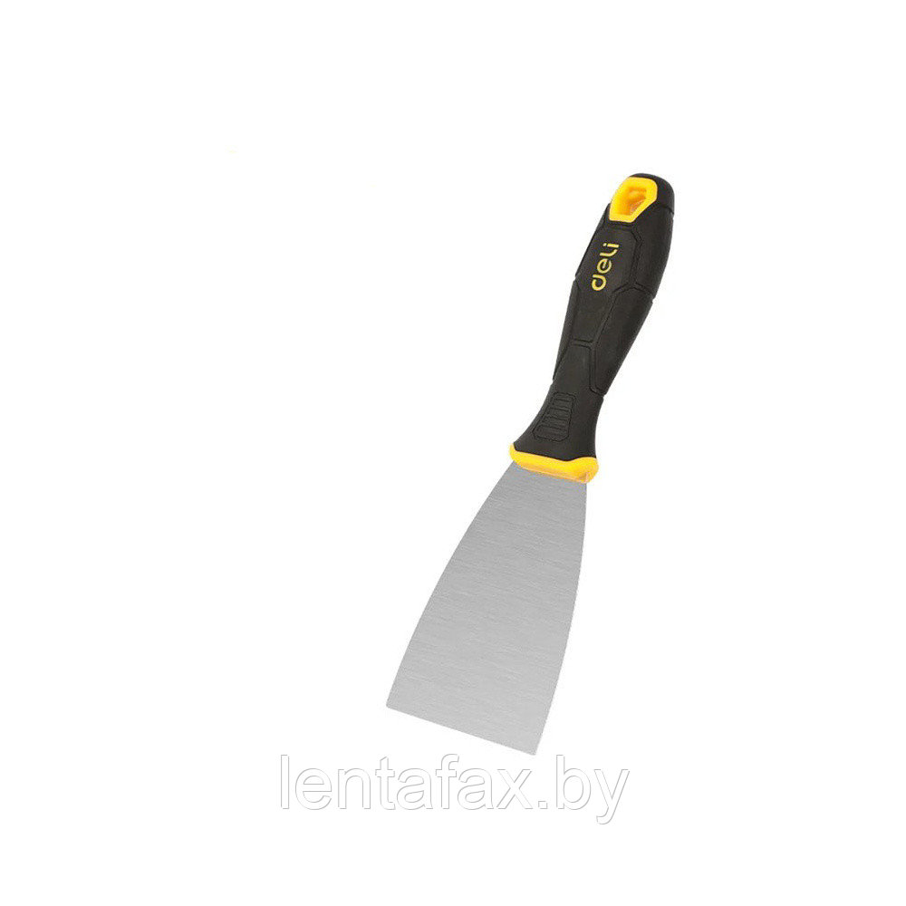 Шпатель нержавеющий Deli YS EDL-HD2-5, 63 мм, ручка 2K, черный, желтый. Цена указана без учета НДС 20%
