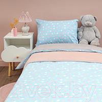 Комплект постельного белья Siberia Home Звездочки Детский / Сиб-Дет-17 (синий)