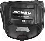 Боксерский шлем BoyBo Flexy с пластиковым забралом (L, черный), фото 4